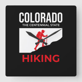 Colorado Wandern – Der Centennial-Staat USA Quadratische Wanduhr