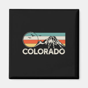 Colorado Wandern Retro Magnet