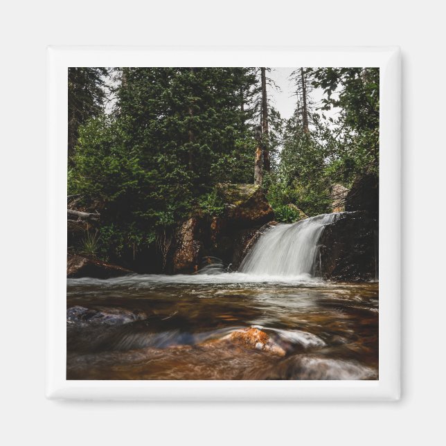Colorado Wasserfall 2x2 Magnet (Vorne)