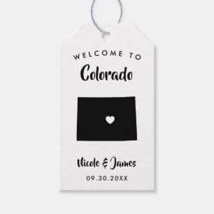 Colorado Wedding Welcome Bag Tags, Geschenkanhänger