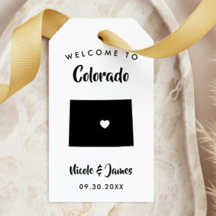 Colorado Wedding Welcome Bag Tags, Geschenkanhänger