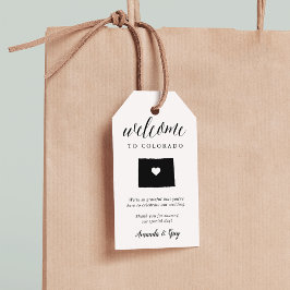 Colorado Wedding Willkommen Geschenkanhänger