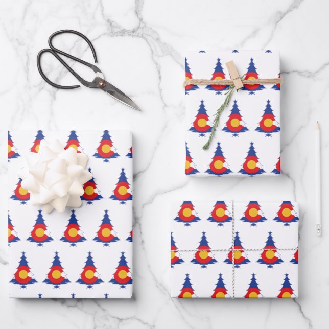 Colorado Weihnachtsbaum Geschenkpapier Set (Vorderseite)
