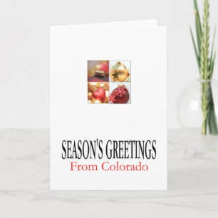 Colorado Weihnachtskarte, Staat spezifisch Feiertagskarte