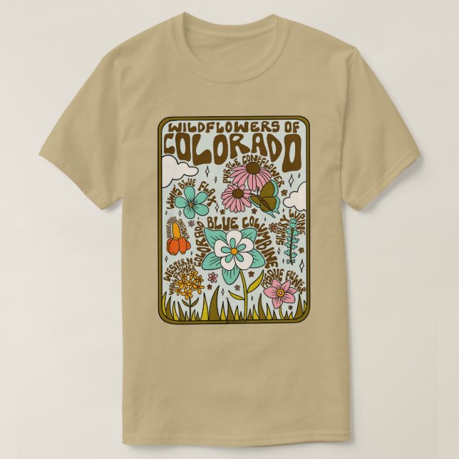 Colorado-Wildblume T-Shirt (Design vorne)