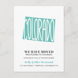 COLORADO Wir haben neue Adresse Neue Zuhause versc Postkarte