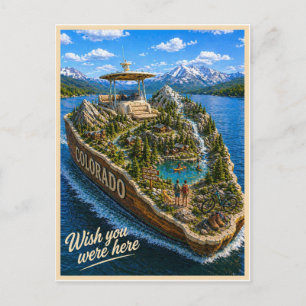 Colorado Wish You Were Here State-Serie Postkarte