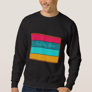 Colorado Zuhause Staat Retro Liebe My Zuhause Vint Sweatshirt