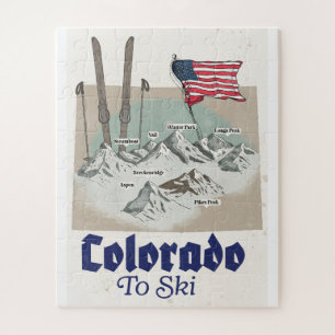 Colorado zum Skifahren Puzzle