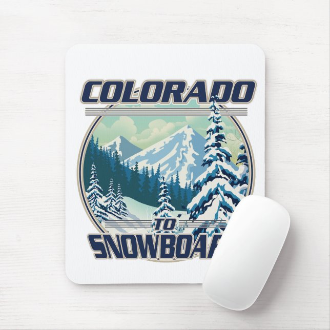 Colorado zum Snowboard Mousepad (Mit Mouse)