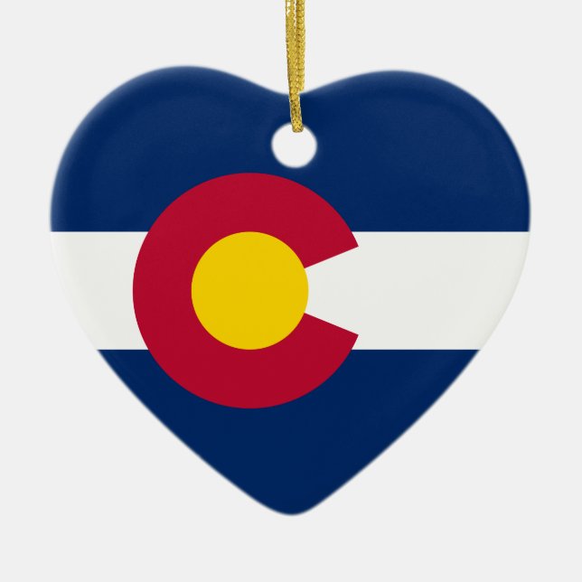 Colorados Flagge Keramikornament (Vorne)