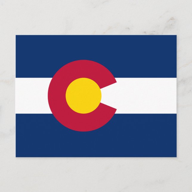 Colorados Flagge Postkarte (Vorderseite)