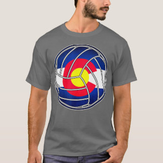 Colorados Men Flags Volleyball für Männer Frauen T-Shirt