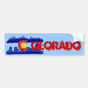 Coloradoskyline-Autoaufkleber Autoaufkleber