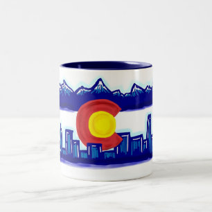 Coloradoskyline-Tasse Zweifarbige Tasse