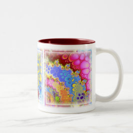 Colorama Fraktal Art Zweifarbige Tasse
