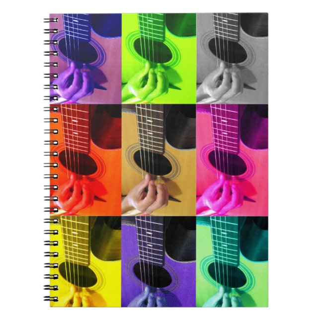 Colorblind-GitarrenNotebook Notizblock (Vorderseite)