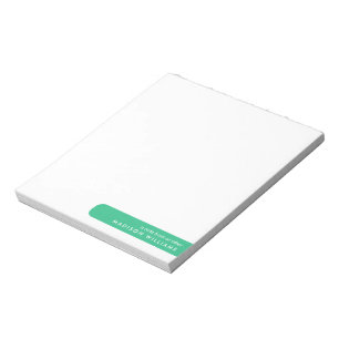 Colorblock Modernes, Minimalistisches Notizblock