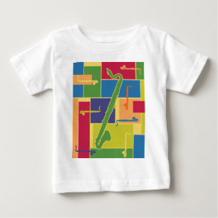 Colorblocks Baby Langarmshirt T-shirt