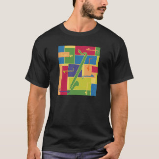 Colorblocks Dunkelheits-T - Shirt