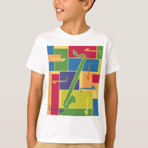 Colorblocks scherzt T - Shirt