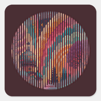 Colorburst Dome Sticker #0001 - Anpassbar