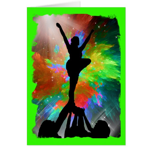 Colorburst Hintergrund mit Cheerleraders (Vorne)