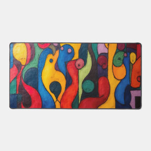 Colorcube 2 Colorful Cubism Desk Mat Schreibtischunterlage