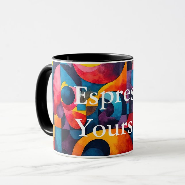 Colorcube 6 Colorful Cubism Combo Tasse (Vorderseite Links)