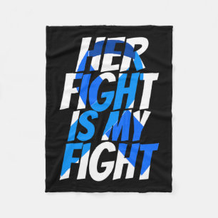 Colorectal Blue Ribbon Colon Cancer Awareness Shir Fleecedecke