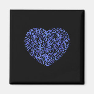 Colorectal Colon Cancer Awareness Blue Ribbon Magnet