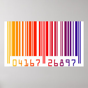 Colored Barcode Poster