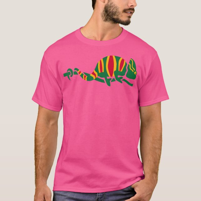 Colored Chameleon T-Shirt (Vorderseite)