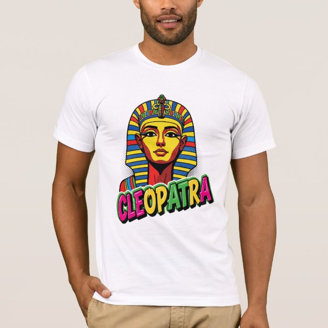Colored Cleopatra T-Shirt | Ancient Egyptian Queen (Vorderseite)