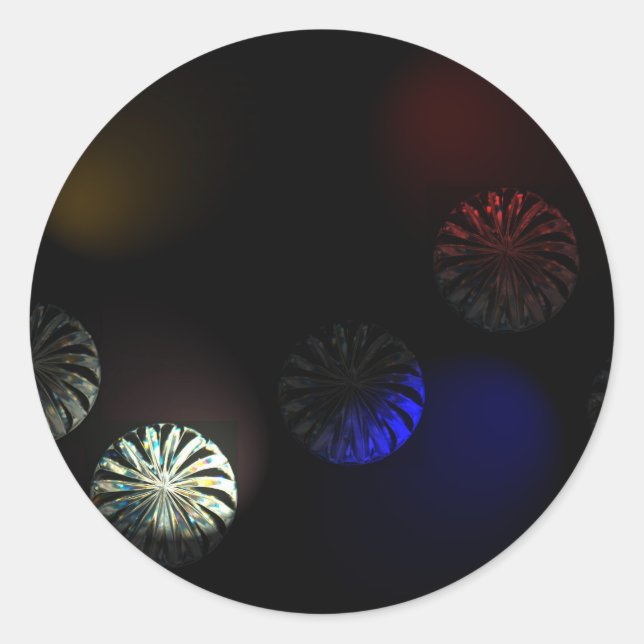 Colored Cystal Imager Runder Aufkleber (Vorderseite)