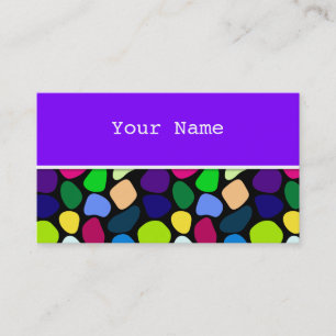 Colored Flat Stone Mosaik I + Ihre Ideen Visitenkarte
