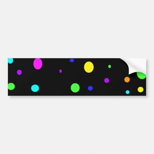 Colored Orbs-Autoaufkleber Autoaufkleber (Vorne)