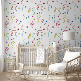 Colored Party Confetti Pattern Tapete