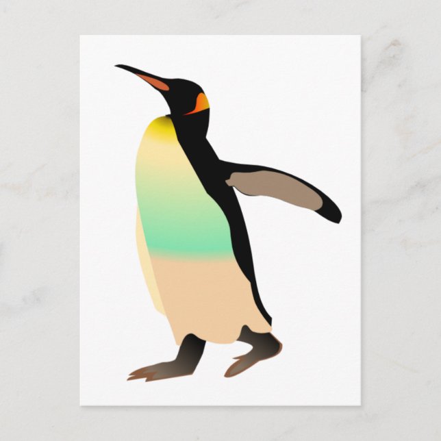 Colored Peguin Postkarte (Vorderseite)