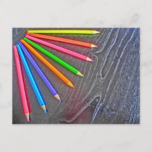 Colored Pencil künstlerische Postcard Postkarte