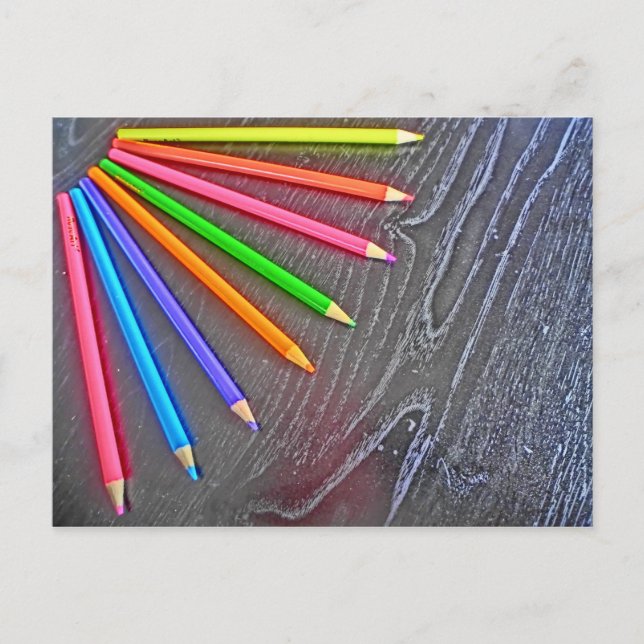 Colored Pencil künstlerische Postcard Postkarte (Vorderseite)