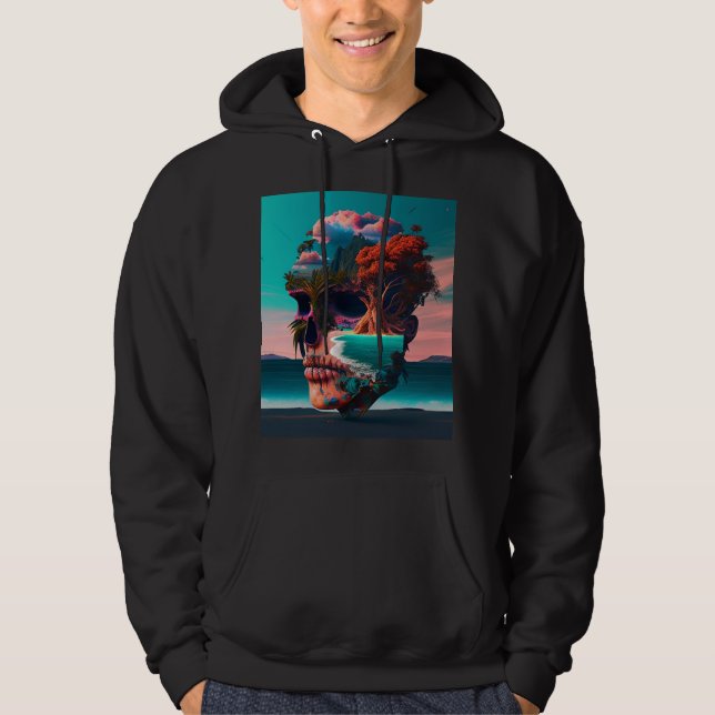 Colored Skull Head Hoodie (Vorderseite)