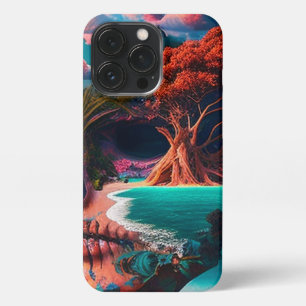 Colored skull head iPhone 13 pro hülle