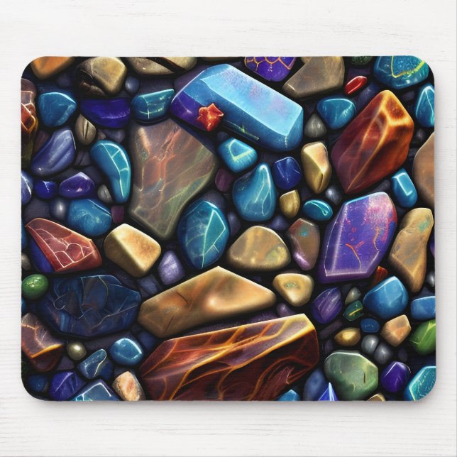 Colored Stone Mosaic Muster Mousepad (Vorne)