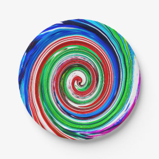 colored vortex pappteller