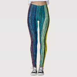 colored wood leggings