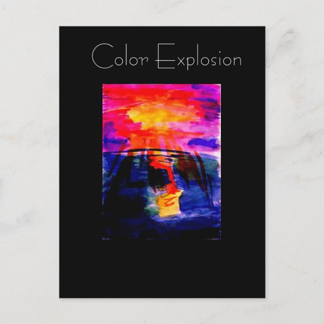 ColorExposion ArtPostCard Postkarte (Vorderseite)