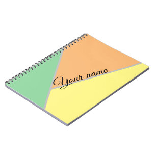 Colorful 1970s triangles pattern   Modern Asbtract Notizblock