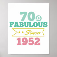 colorful 70 and fabulous since 1952