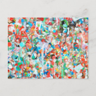Colorful Abstract Art- Seattle's Gum Wall Postcard Postkarte